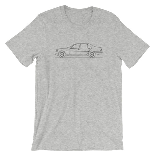 Mercedes-Benz S 600 W140 silhouette t-shirt design