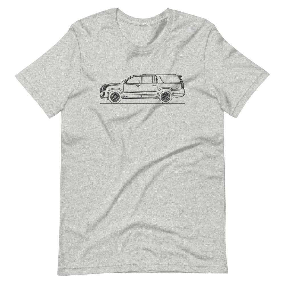 Cadillac Escalade ESV GMT K2XL T-shirt Athletic Heather - Artlines Design