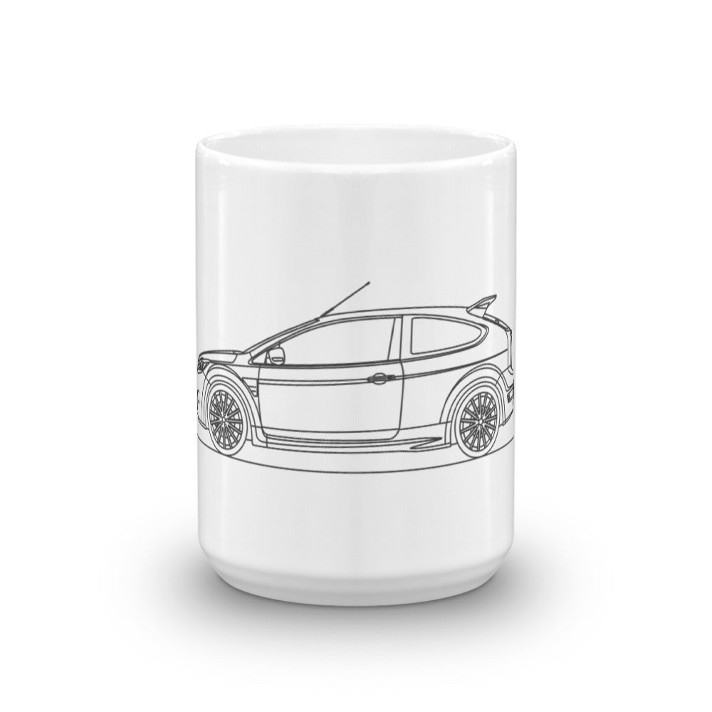 Ford Focus II RS mug on a table