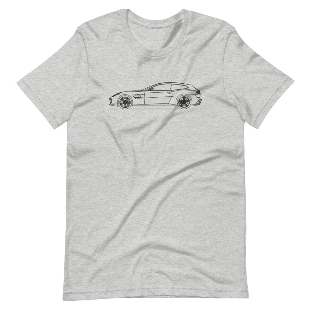 Ferrari GTC4Lusso t-shirt design on display