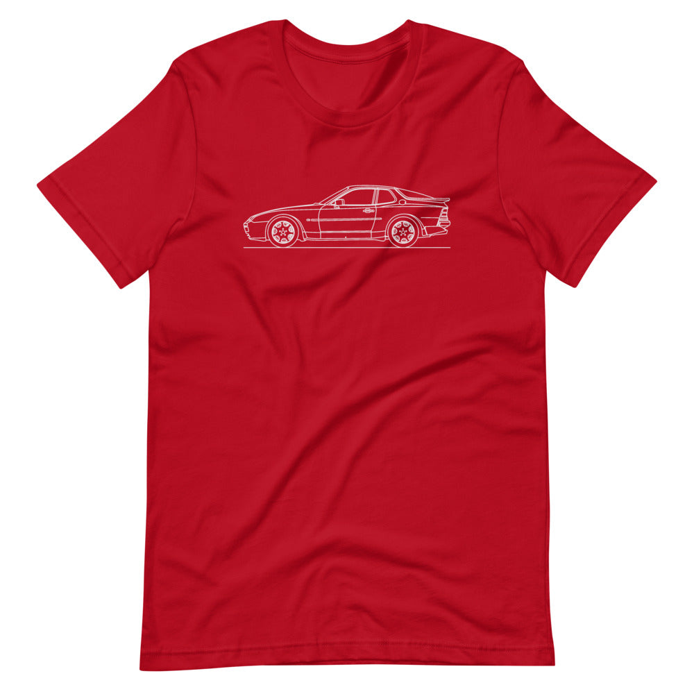 Porsche 944 Turbo S T-shirt Red - Artlines Design