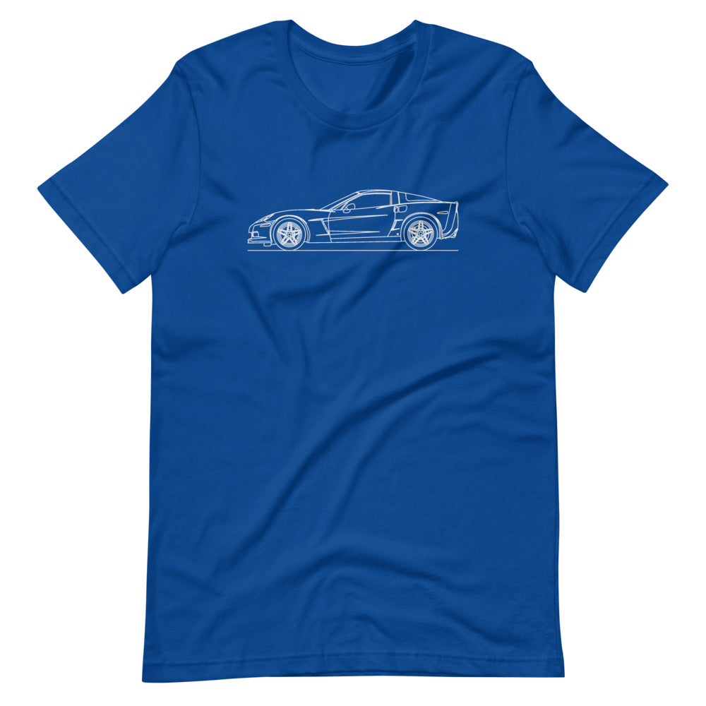 Chevrolet Corvette C6 Z06 T-shirt True Royal - Artlines Design