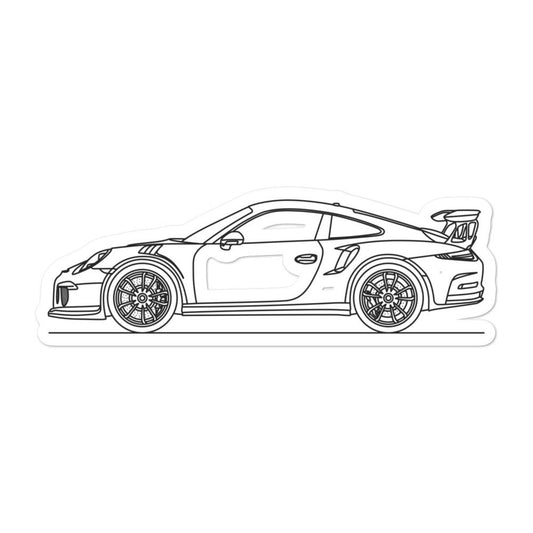Porsche 911 991.1 GT3 RS Sticker - Artlines Design