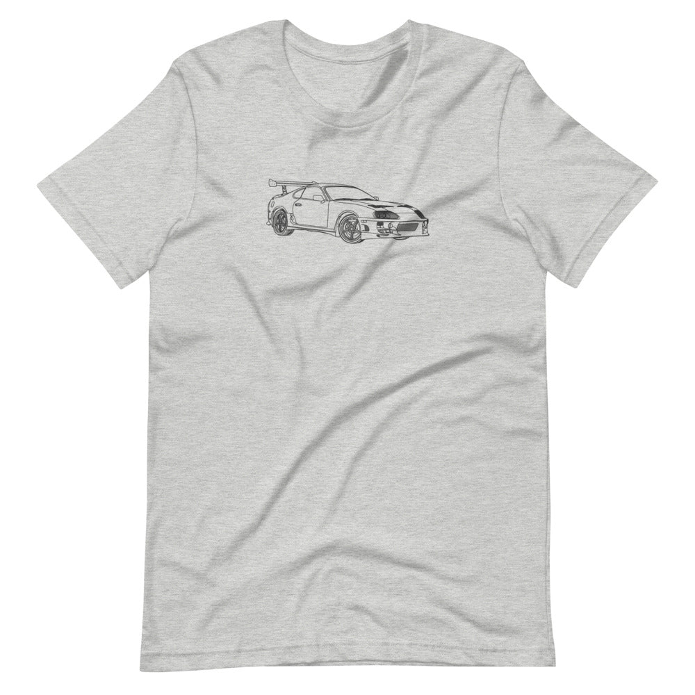 brians-toyota-supra-ftq-t-shirt design displayed on t-shirt