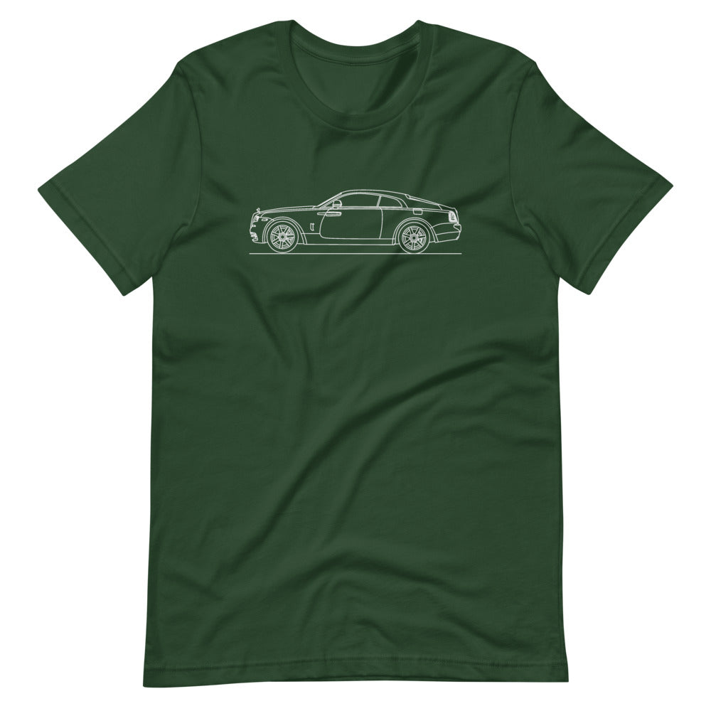 Rolls Royce Wraith t-shirt on display