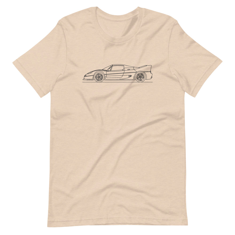 Ferrari F50 t-shirt in vibrant red.