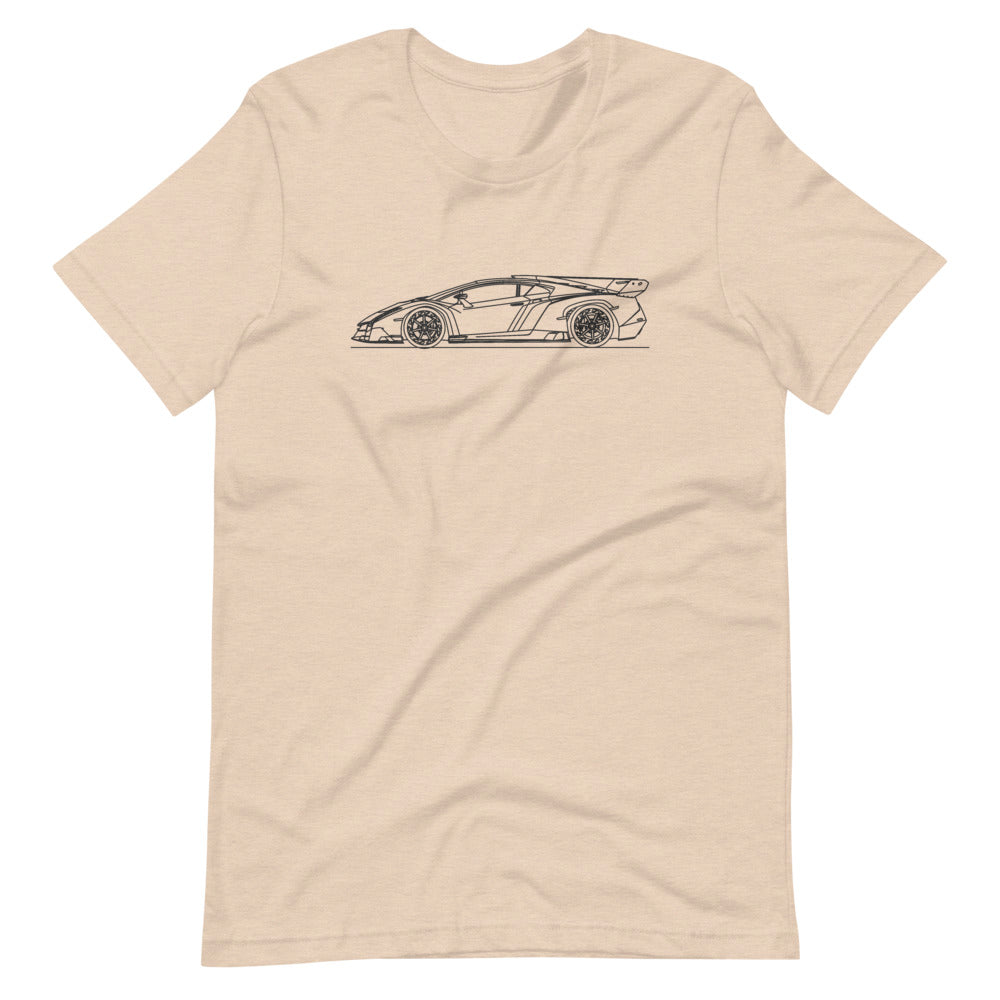 Lamborghini Veneno t-shirt displayed on a plain background