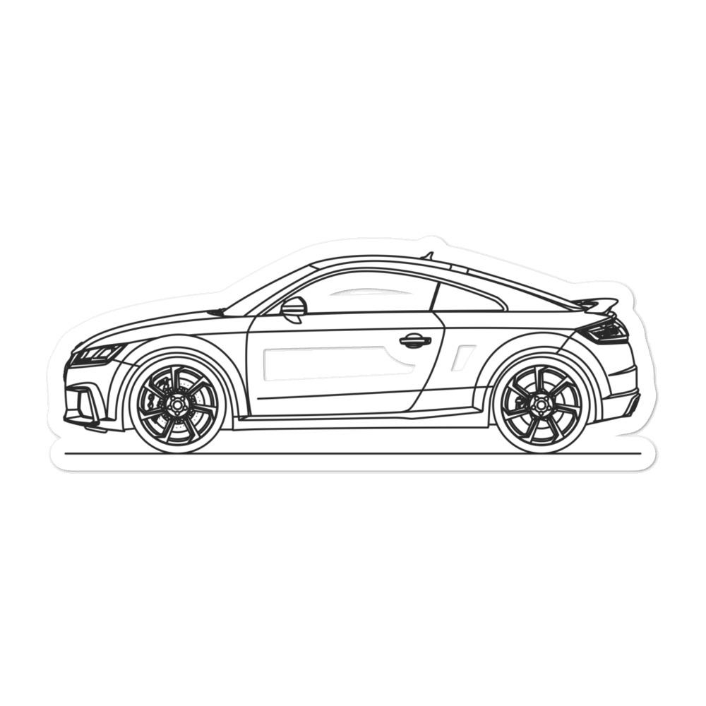 Audi 8S TT RS Silhouette car sticker design