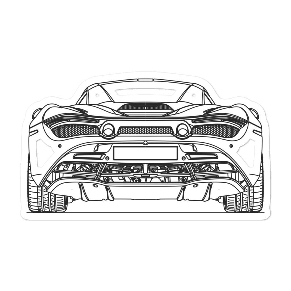 McLaren 720S Outline poster on a wall
