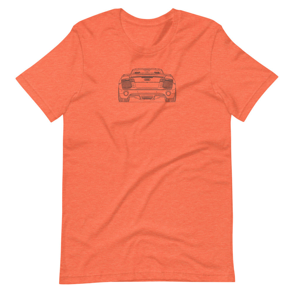 Audi R8 Type 42 rear t-shirt design