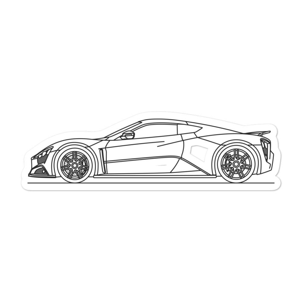 Zenvo ST-1 Silhouette sticker on a surface