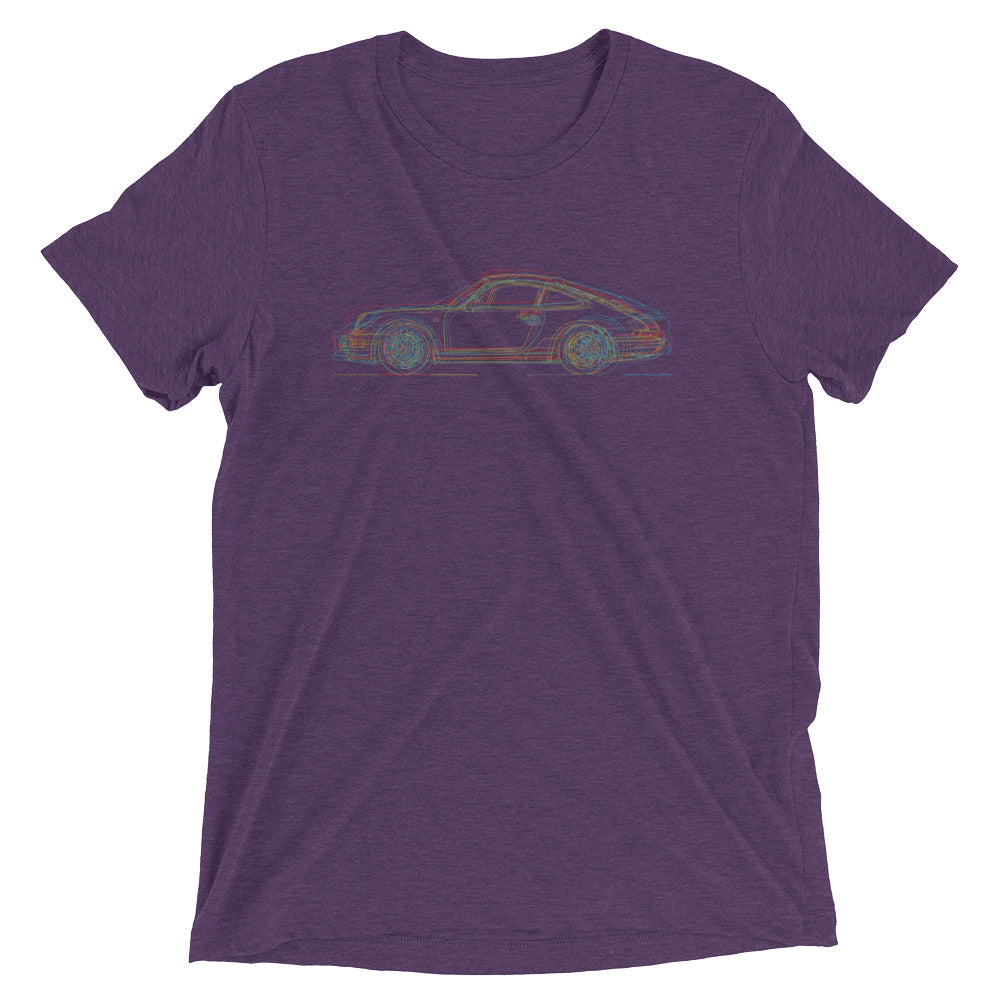 Porsche 911 evolution minimal t-shirt design
