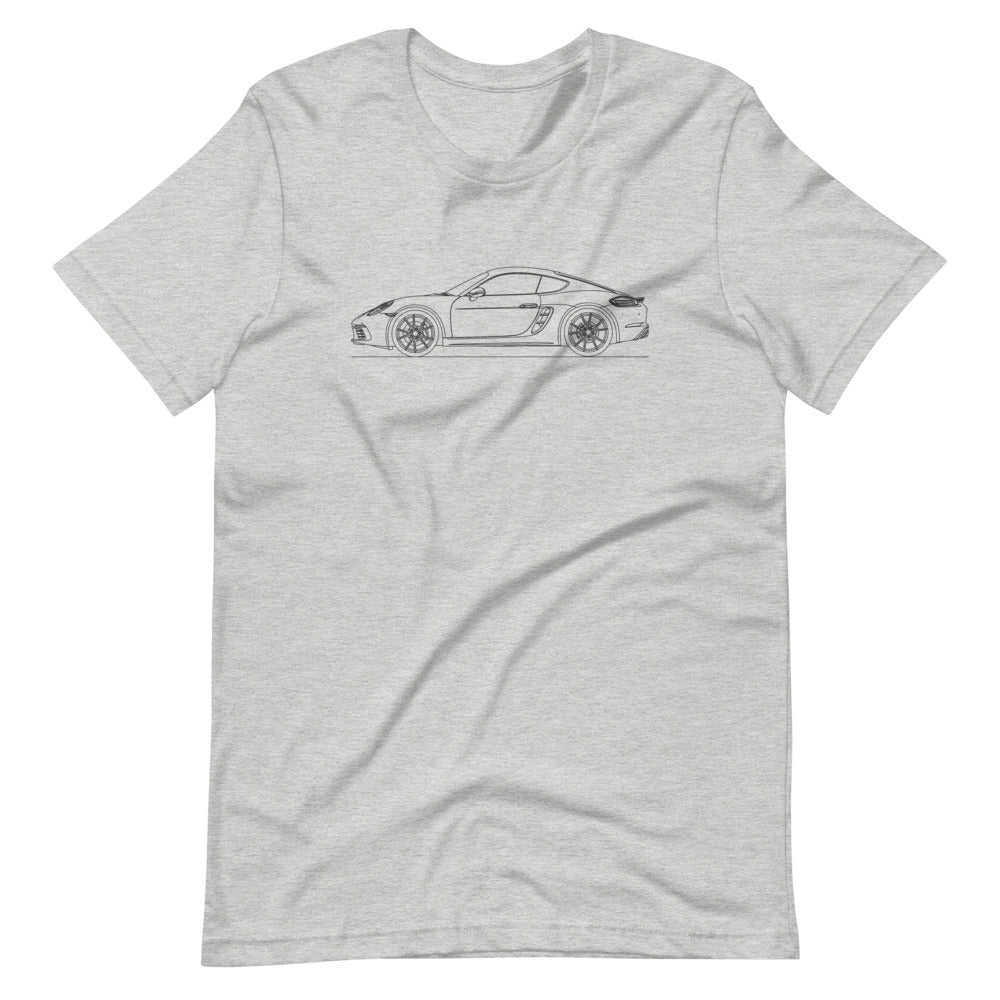 Porsche Cayman S 718 T-shirt Athletic Heather - Artlines Design