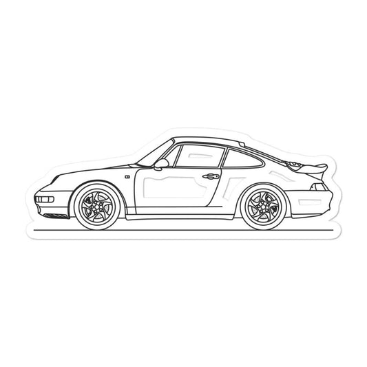 Porsche 911 993 Turbo Sticker - Artlines Design