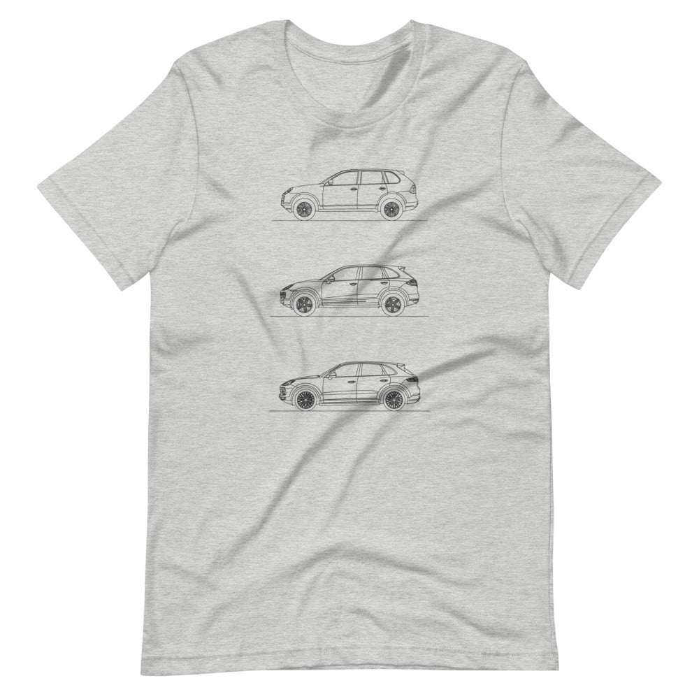 Porsche Cayenne Evolution T-shirt Athletic Heather - Artlines Design