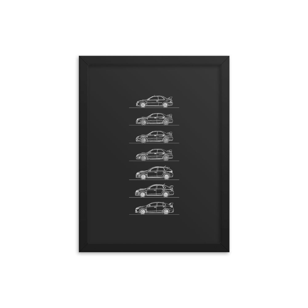 Subaru WRX Evolution Poster