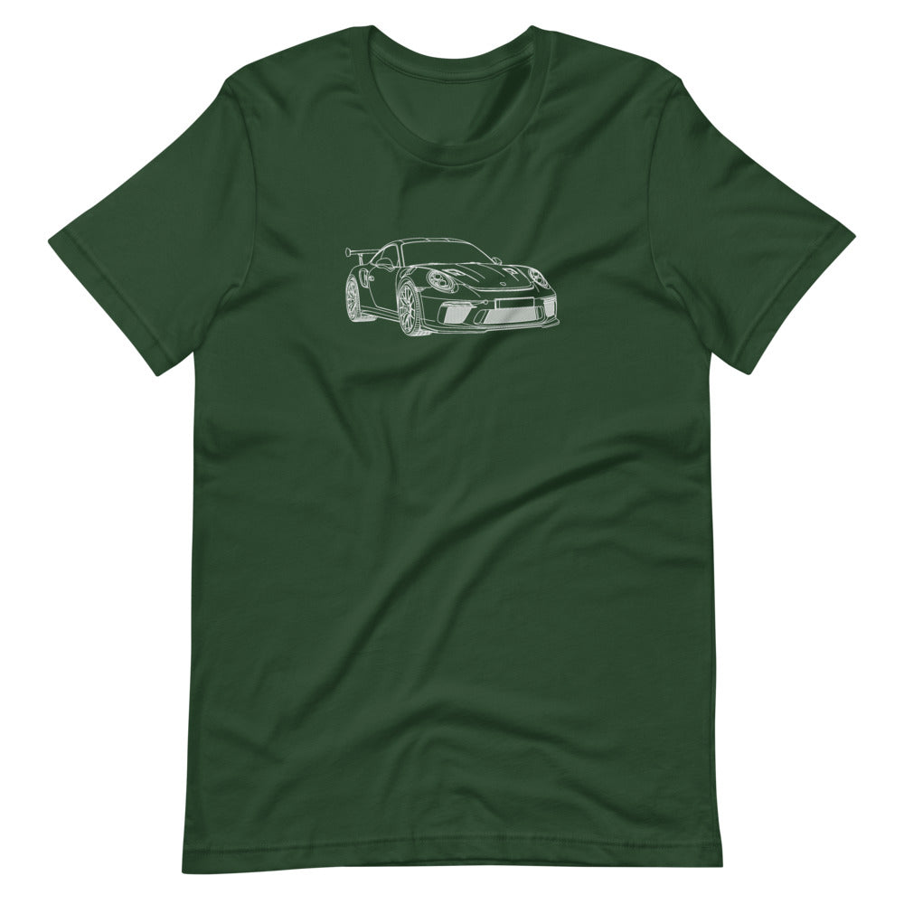 Porsche 911 991.2 GT3 RS FTQ T-shirt Forest