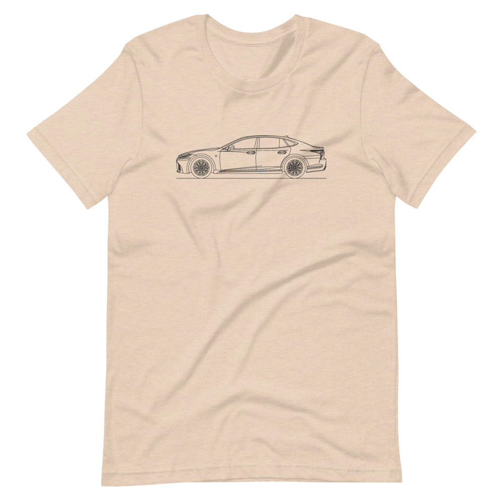 Lexus LS 500h t-shirt design displayed neatly