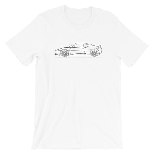 Lotus Evora t-shirt displayed on a flat surface