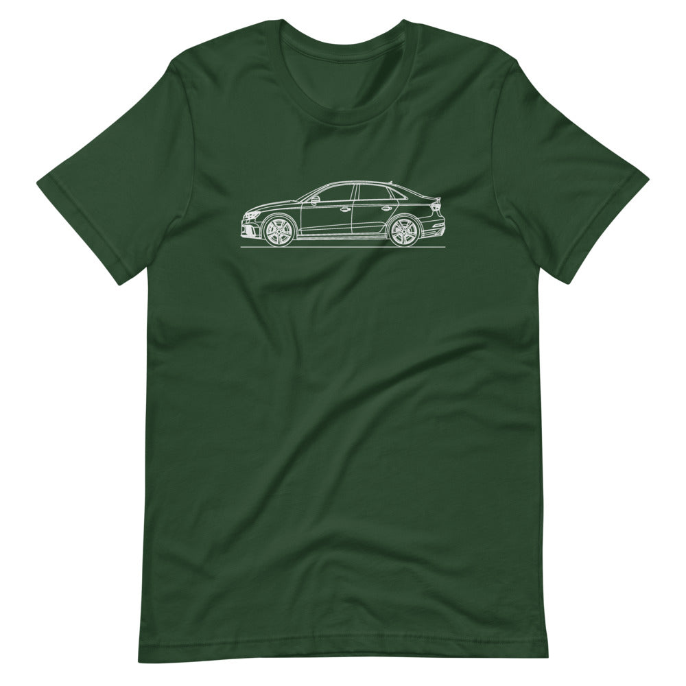 Audi 8V RS3 Sedan t-shirt in black design