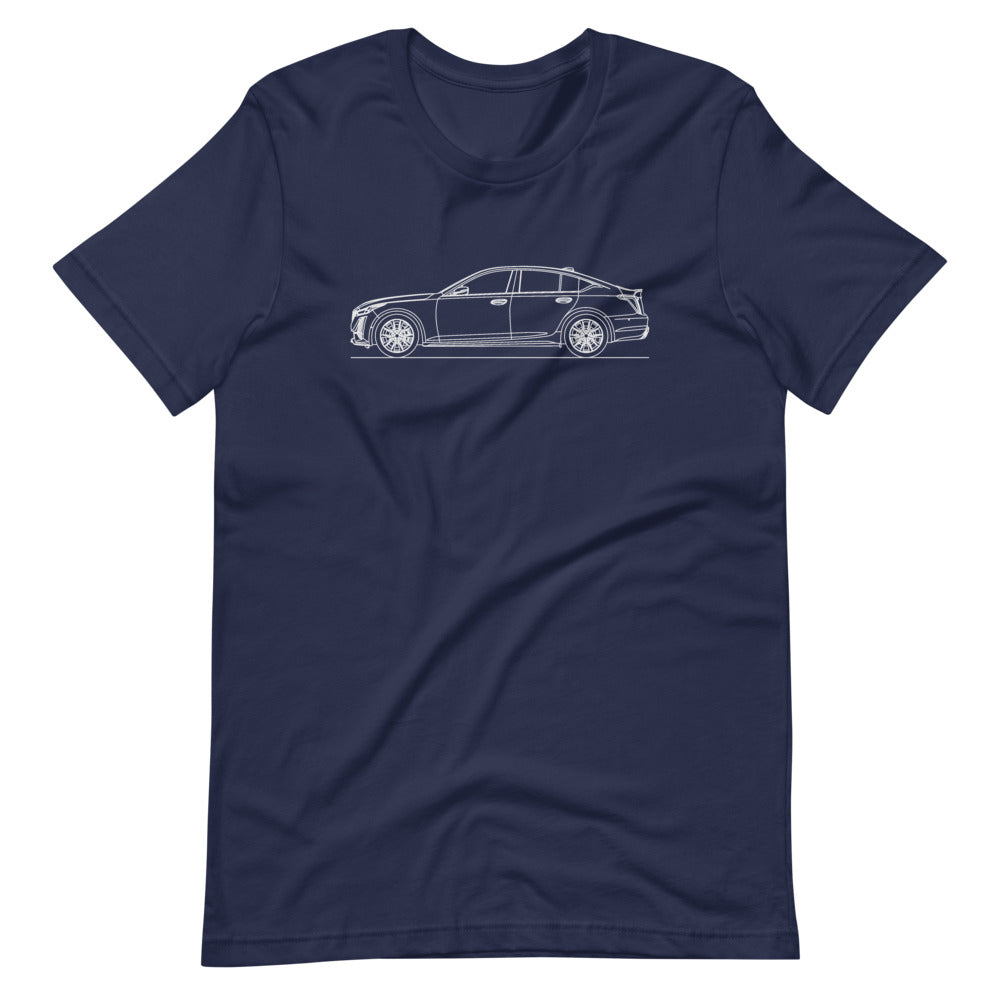 Cadillac CT5-V T-shirt Navy - Artlines Design