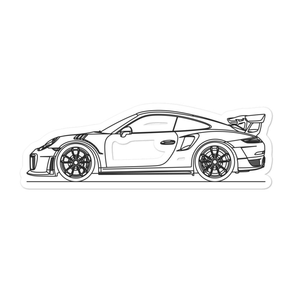 Porsche 911 991.2 GT2 RS Outline sticker design