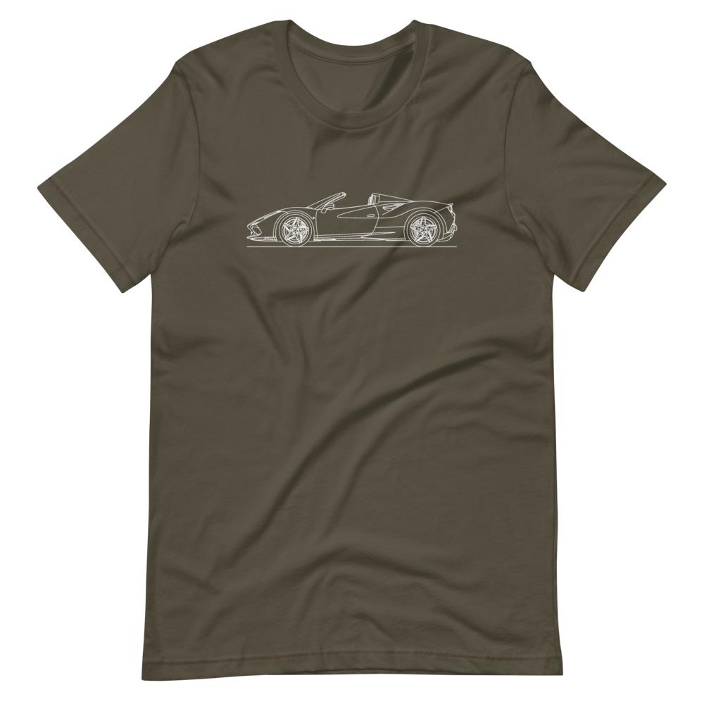 Ferrari F8 Tributo Spider t-shirt design