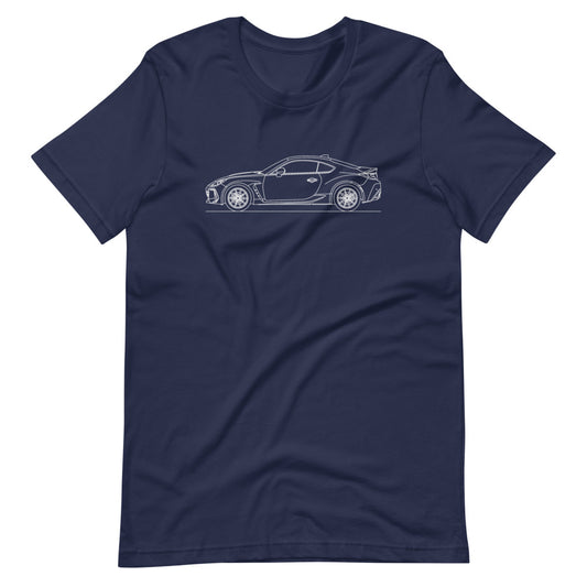 Subaru BRZ 2nd Gen outline T-shirt design