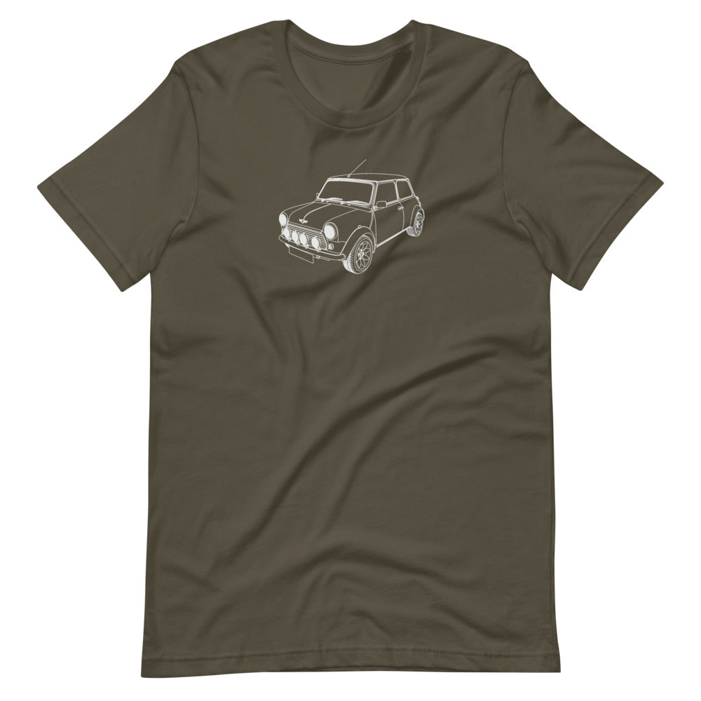 MINI MK1 FTQ silhouette graphic on t-shirt