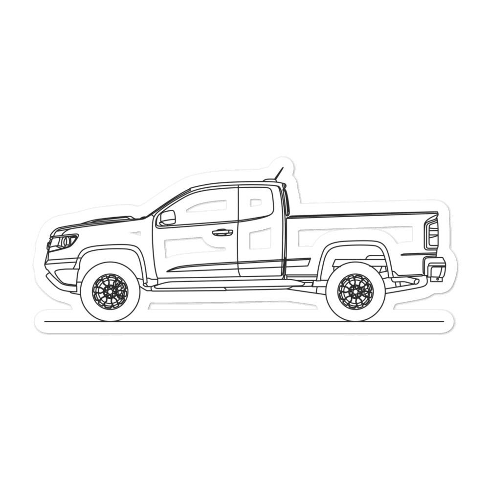 Chevrolet Colorado ZR2 Outline sticker on vehicle