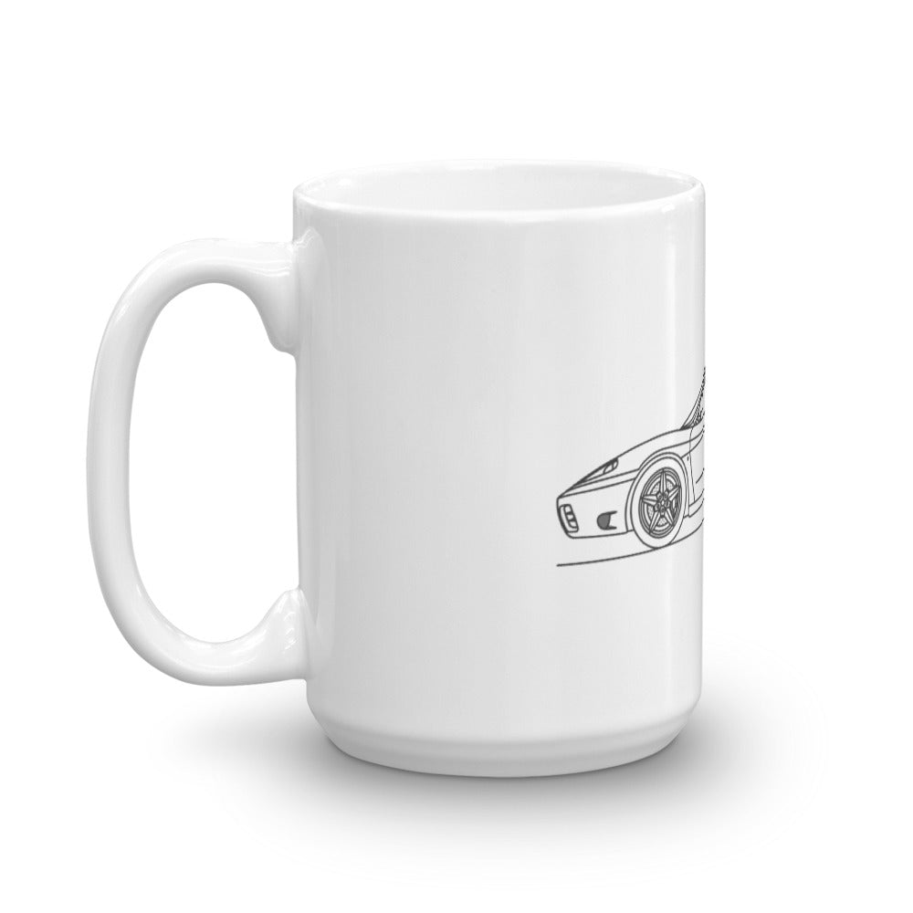 Ferrari 360 Modena mug on a countertop