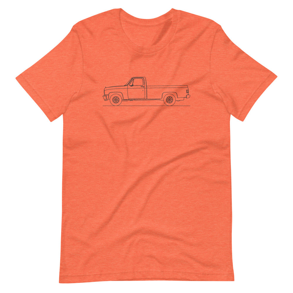 Chevrolet C/K 3rd Gen T-shirt Heather Orange - Artlines Design