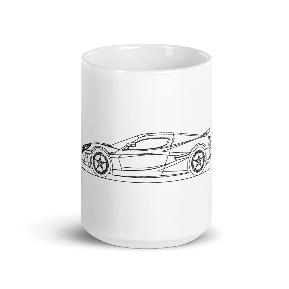 Rimac C Two Mug displayed with vibrant design.