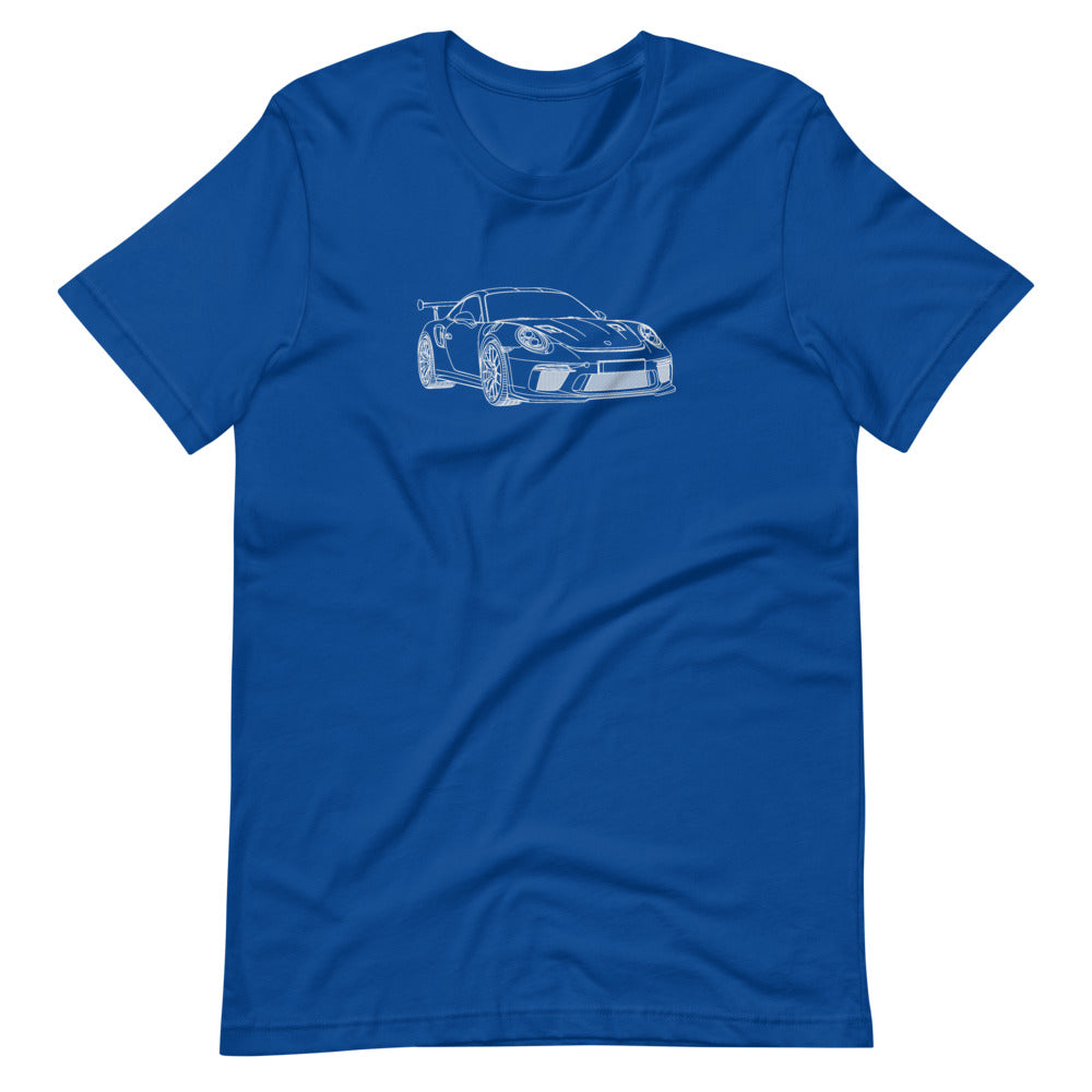 Porsche 911 991.2 GT3 RS FTQ T-shirt True Royal