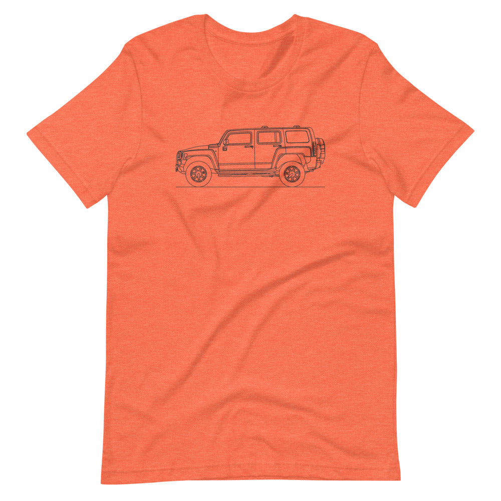 Hummer H3 t-shirt in black color