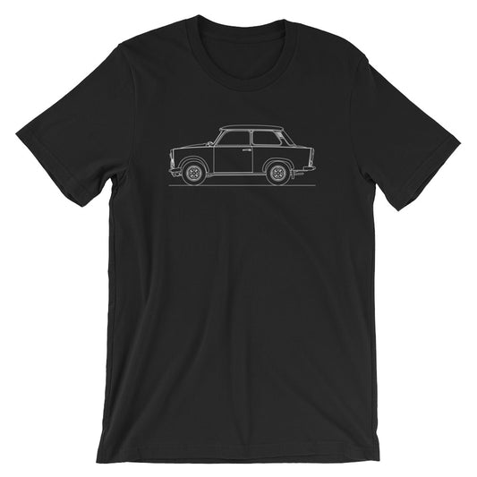 trabant-601 t-shirt on a plain background