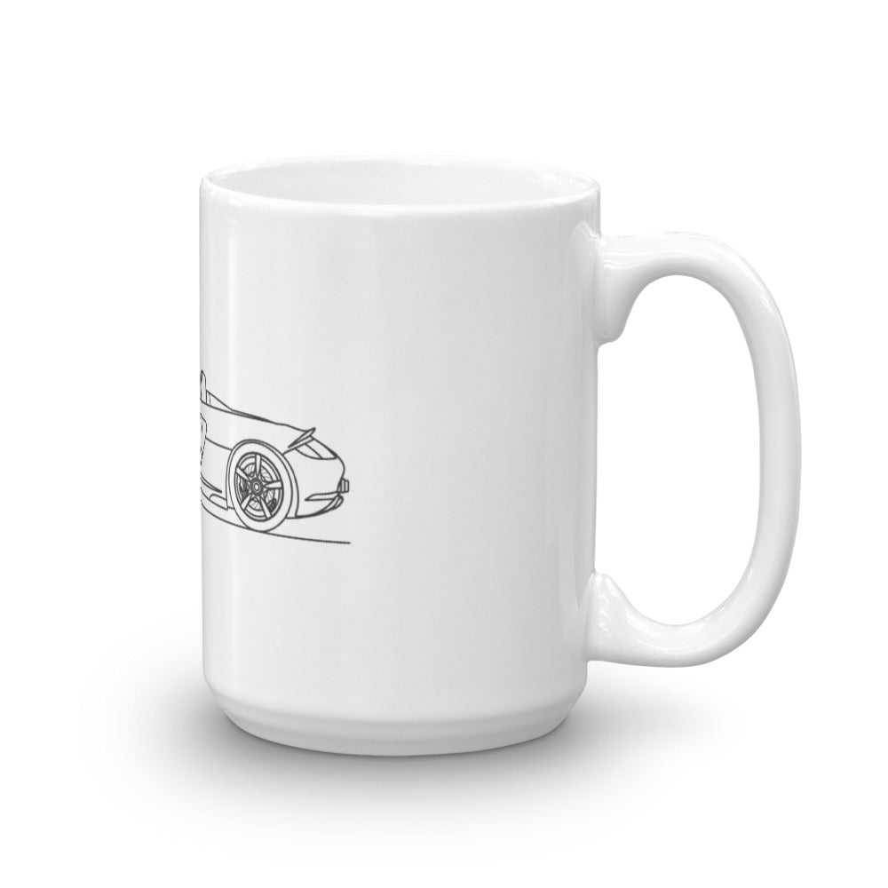 Porsche Carrera GT mug with sleek design 