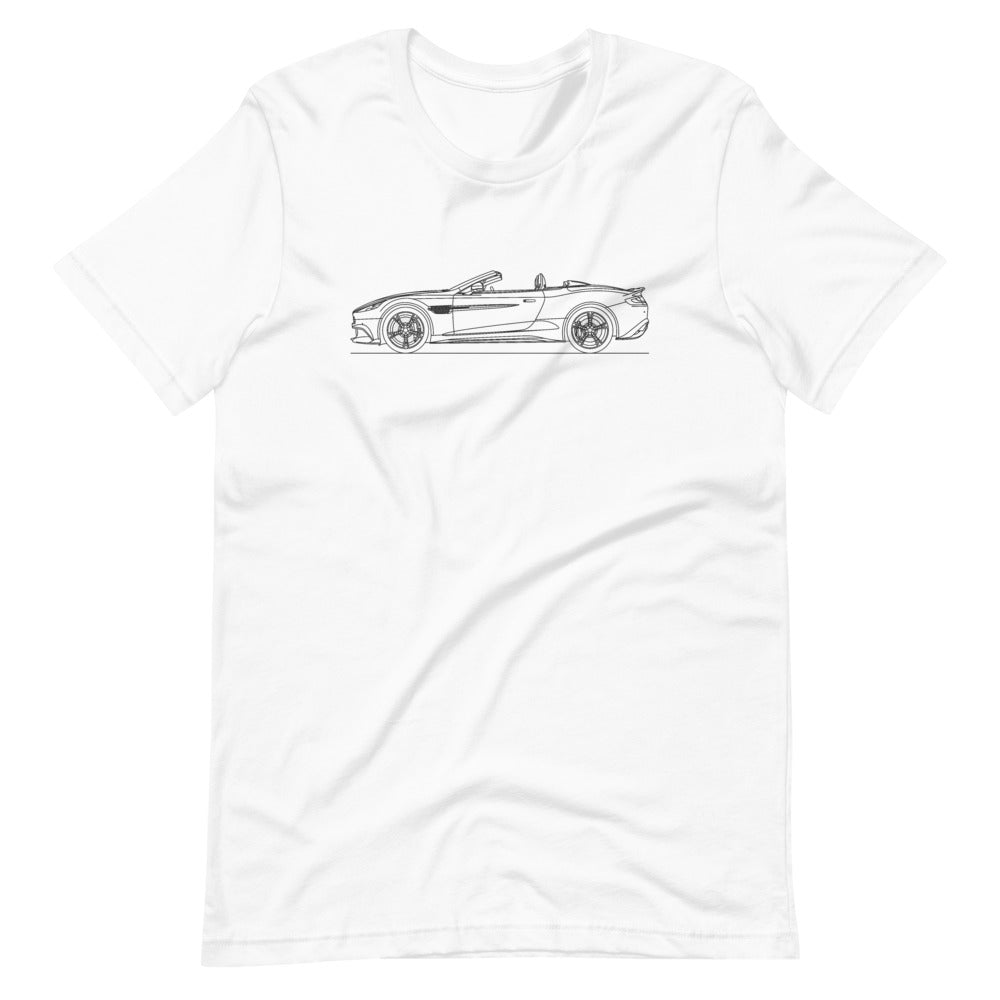 Aston Martin Vanquish S Volante White T-shirt - Artlines Design