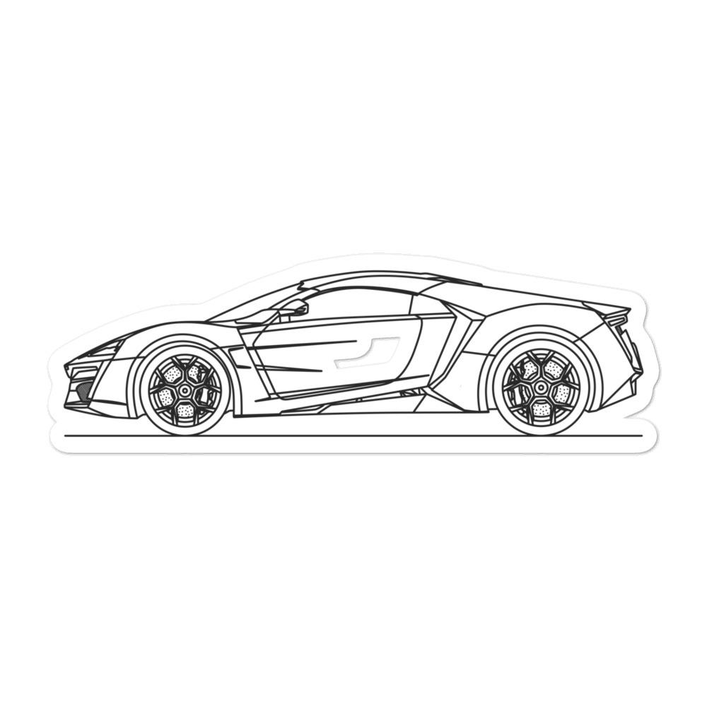 W Motors Lykan Hypersport Sticker - Artlines Design