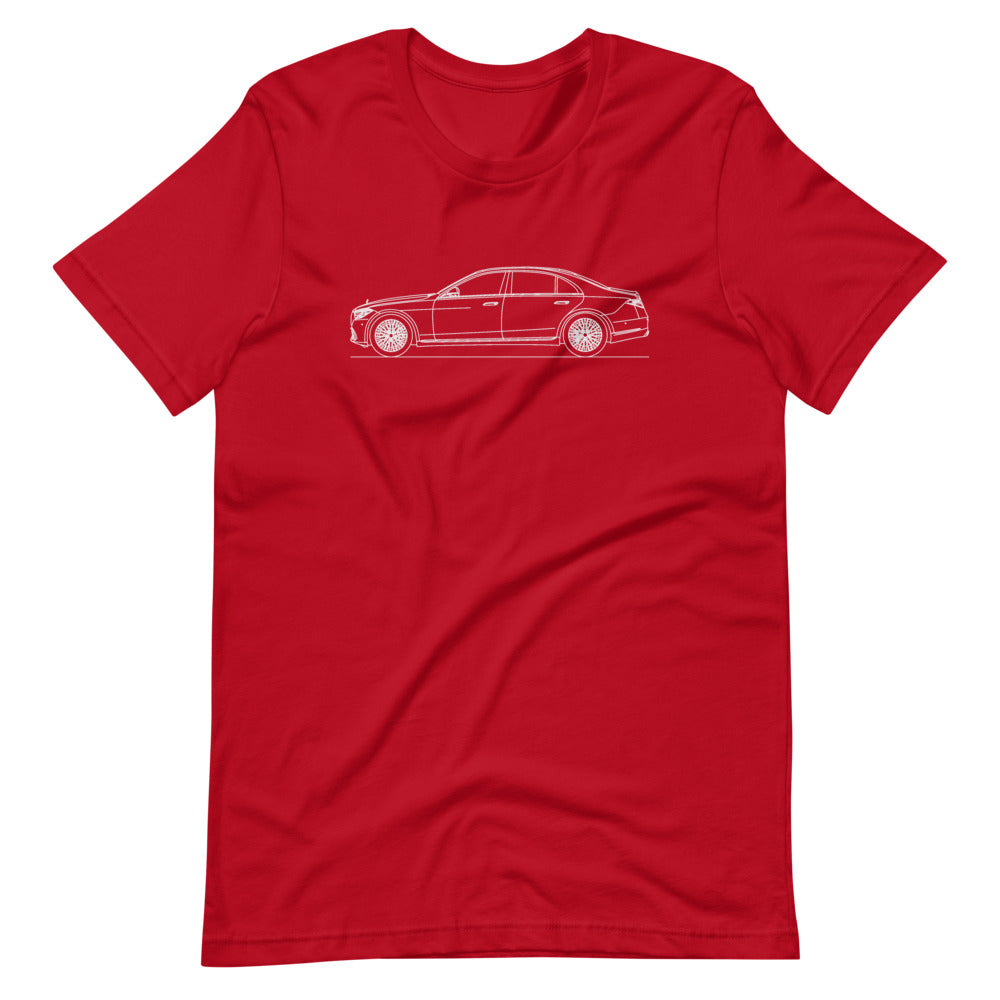 Mercedes-Benz W223 S500 t-shirt design displayed