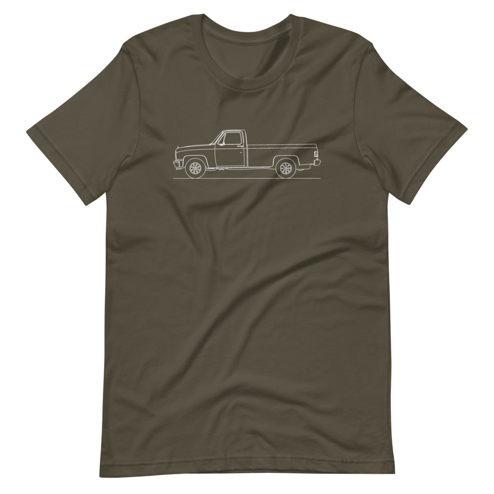 Chevrolet C/K 3rd Gen T-shirt Army - Artlines Design