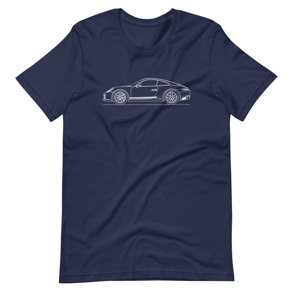 Porsche 911 991.2 Carrera T T-shirt Navy