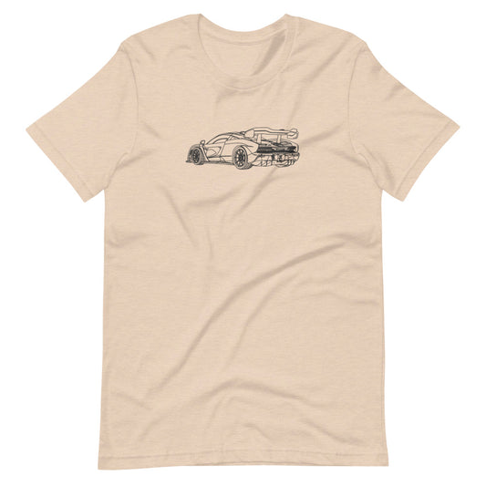 McLaren Senna RTQ silhouette T-shirt design