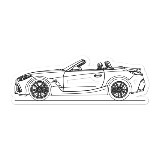 BMW G29 Z4 M40i Outline sticker on surface
