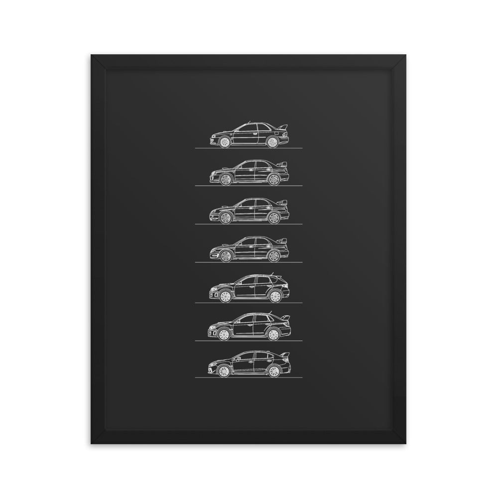 Subaru WRX Evolution Poster