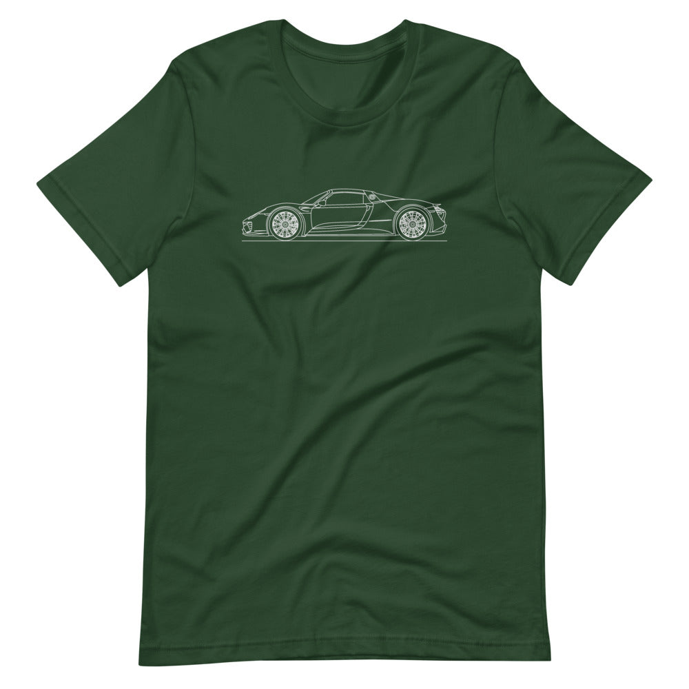 Porsche 918 Spyder T-shirt Forest - Artlines Design