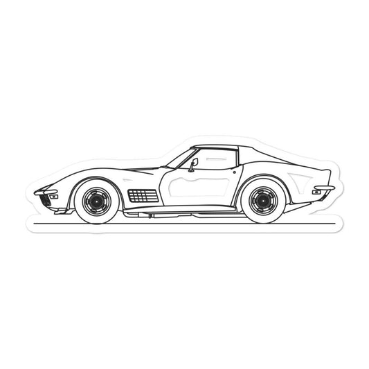 Chevrolet Corvette C3 Stingray Outline sticker design