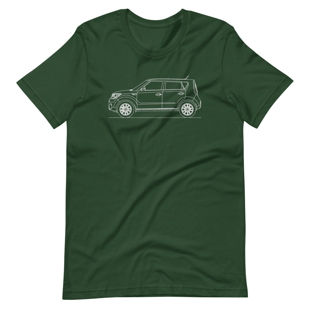 kia soul turbo t-shirt design in display