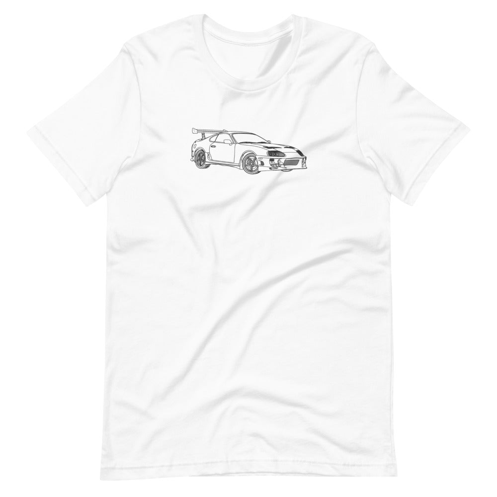 Toyota Supra Outline graphic on soft t-shirt