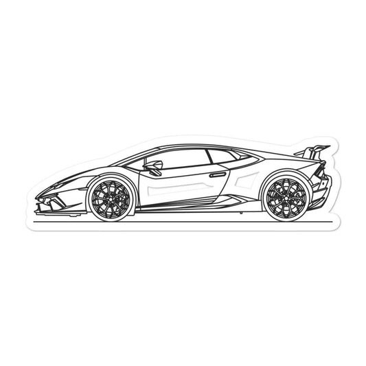 Lamborghini Huracán Performante Outline sticker design